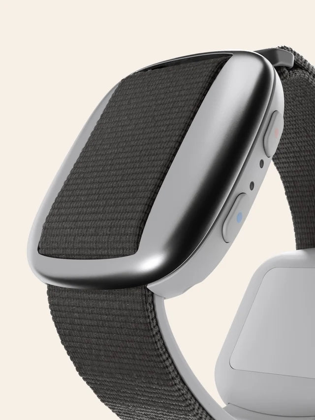 Cooling Bracelet with a charcoal grey strap